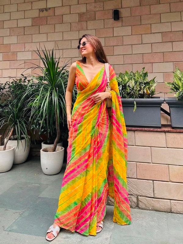 Leheriya Saree