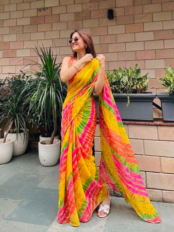 Leheriya Saree