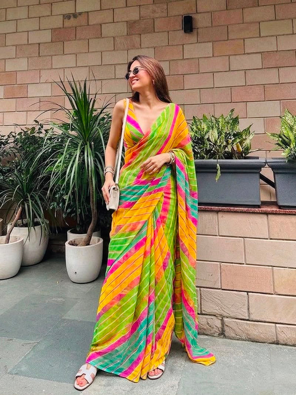 Leheriya Saree