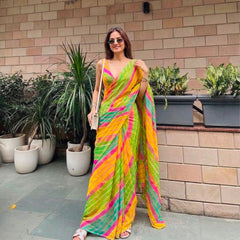 Leheriya Saree