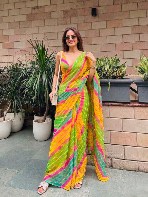 Leheriya Saree
