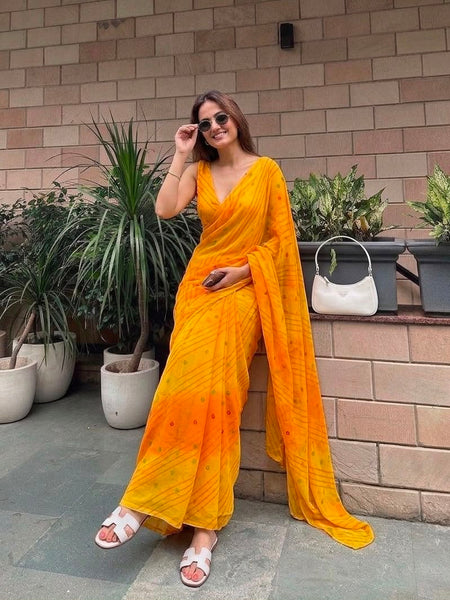 Leheriya Saree