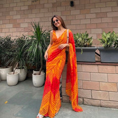 Leheriya Saree