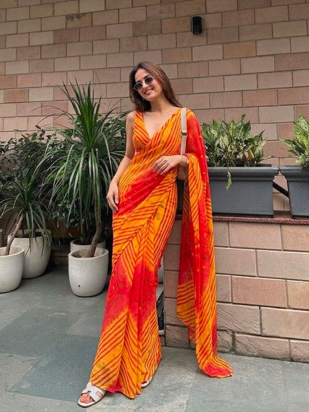 Leheriya Saree