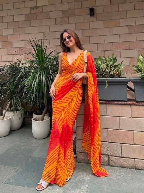 Leheriya Saree
