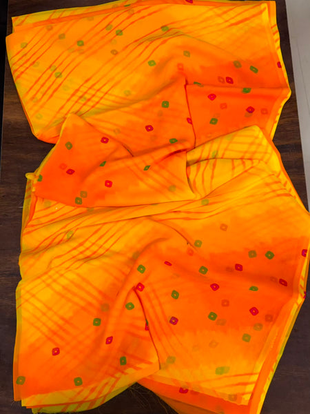 Leheriya Saree