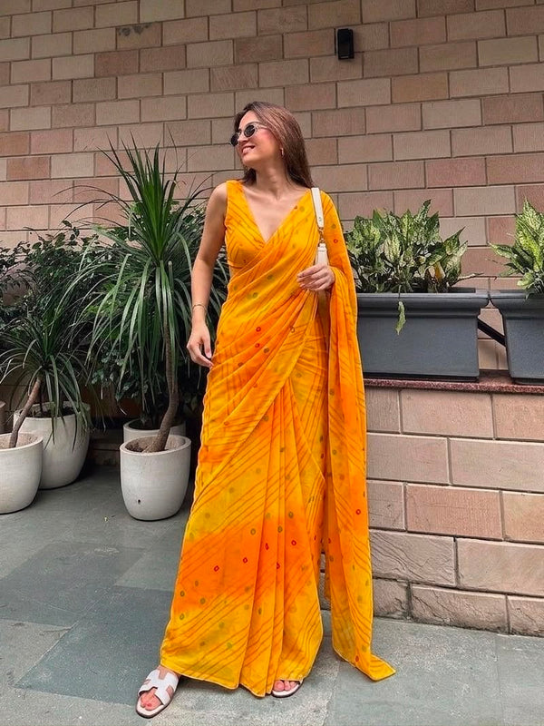 Leheriya Saree