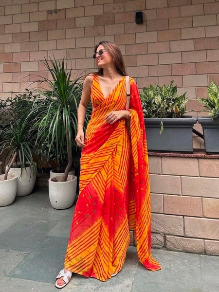Leheriya Saree