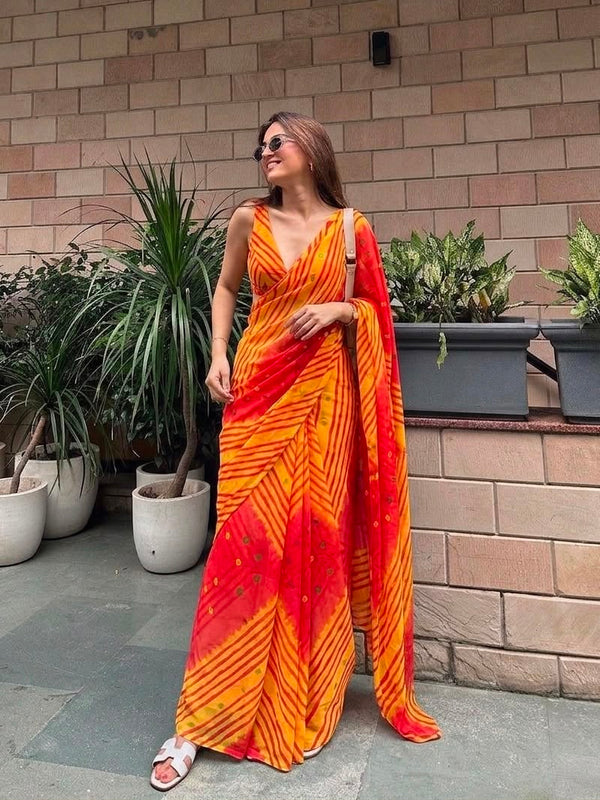 Leheriya Saree