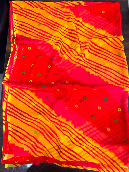 Leheriya Saree