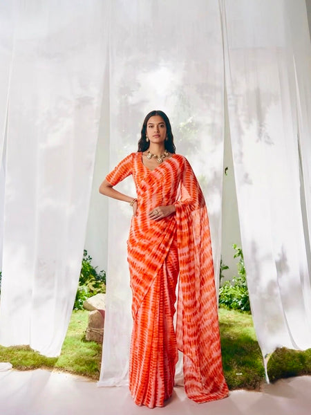 Leheriya Saree