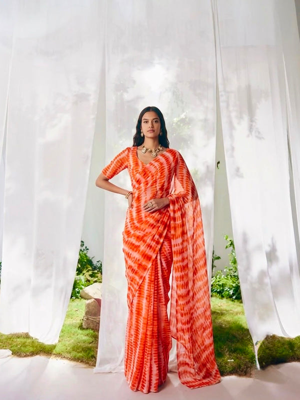 Leheriya Saree
