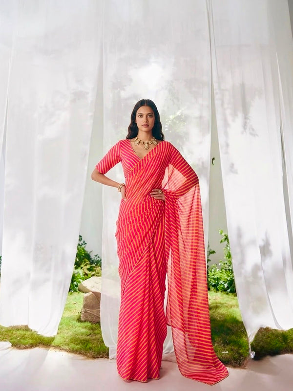 Leheriya Saree