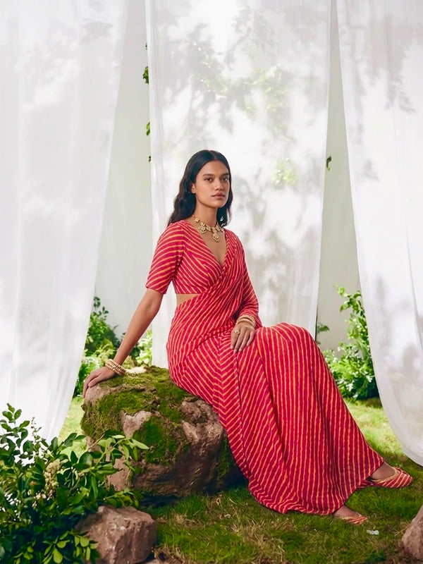 Leheriya Saree