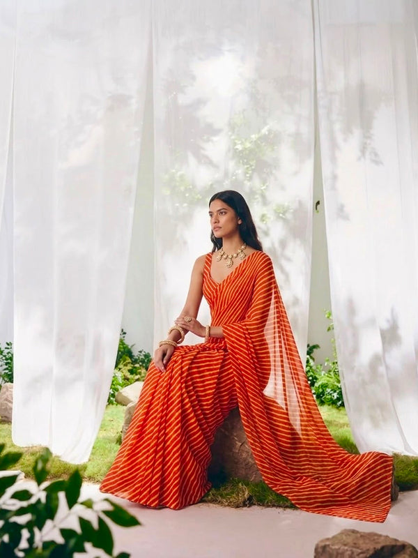 Leheriya Saree