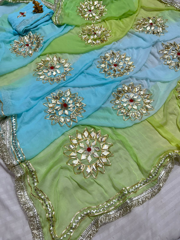 Semi Chiffon Saree