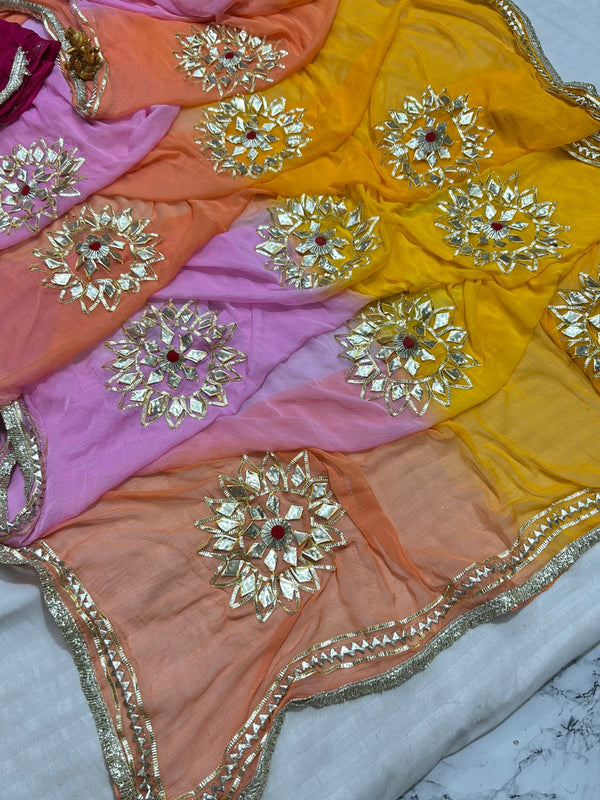 Semi Chiffon Saree