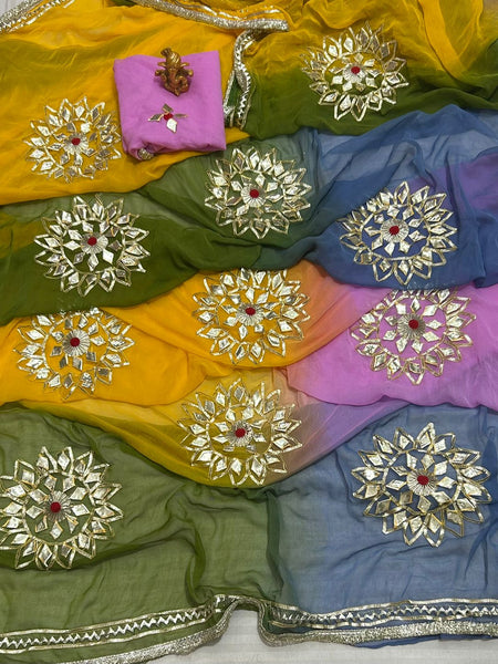 Semi Chiffon Saree