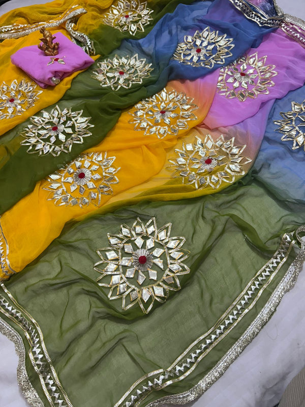 Semi Chiffon Saree