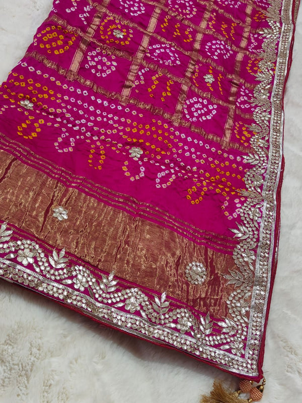 Pure Modal Gajji Silk Dupatta