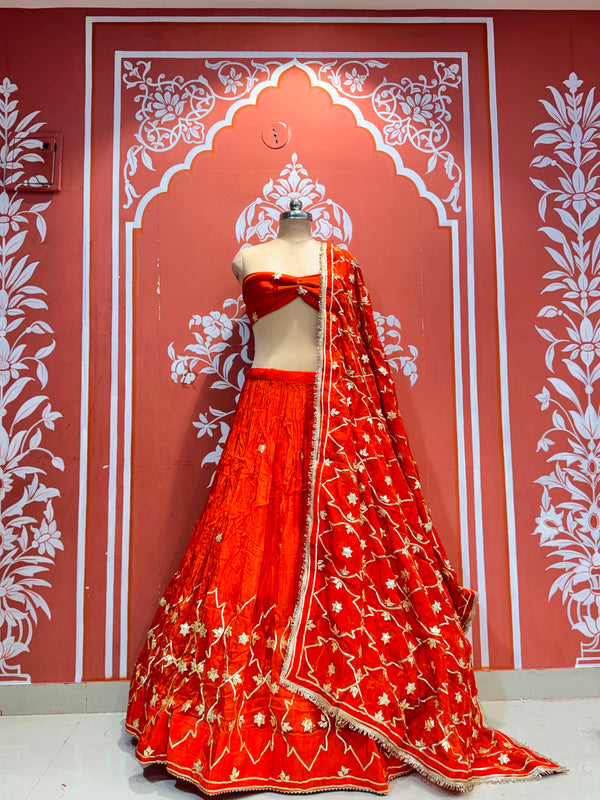 HO Silk Gota Lehenga