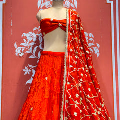 HO Silk Gota Lehenga