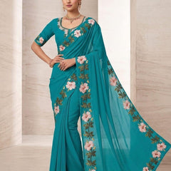 Embroidered Saree