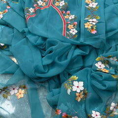 Embroidered Saree