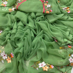 Embroidered Saree