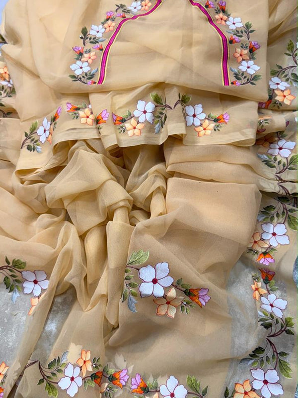 Embroidered Saree