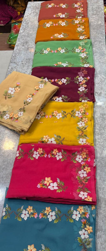 Embroidered Saree