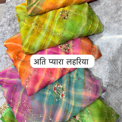 Leheriya Saree