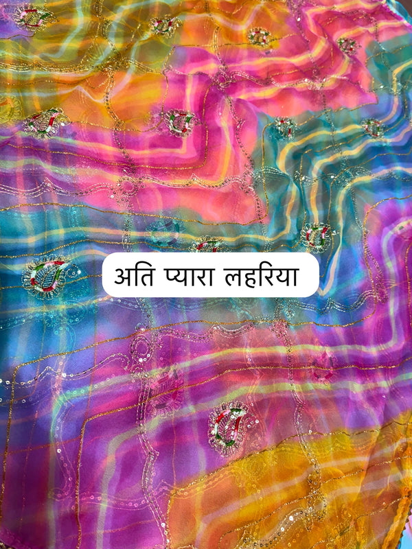 Leheriya Saree