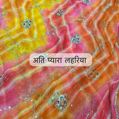 Leheriya Saree
