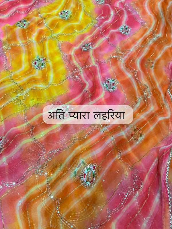 Leheriya Saree