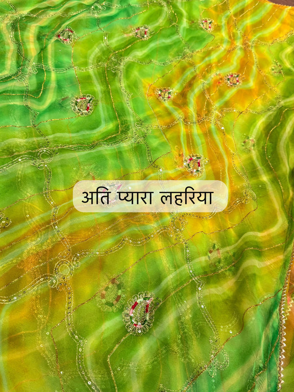 Leheriya Saree