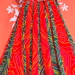 Rajputana Bandhej Lehenga