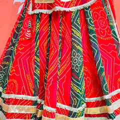 Rajputana Bandhej Lehenga