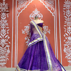 Garba Bandhej Lehenga