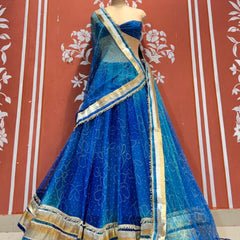Garba Bandhej Lehenga