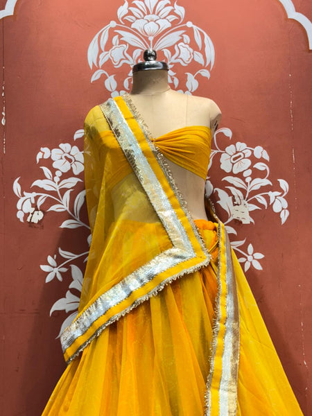 Garba Bandhej Lehenga
