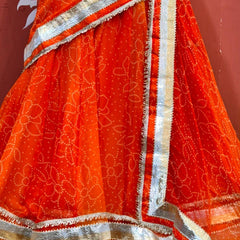 Garba Bandhej Lehenga