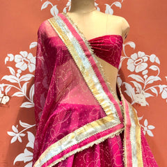 Garba Bandhej Lehenga