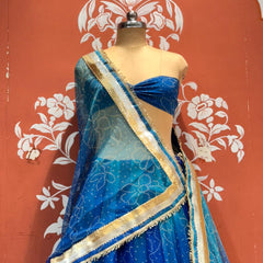 Garba Bandhej Lehenga