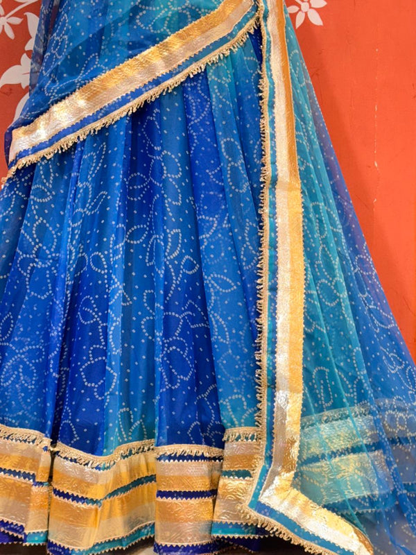 Garba Bandhej Lehenga