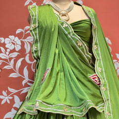 Gajji Soft Satin Silk Lehenga