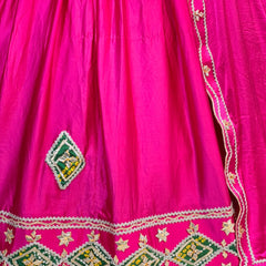 Gajji Soft Satin Silk Lehenga