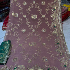 Royal Georgette Kasab Sequence Work Saree