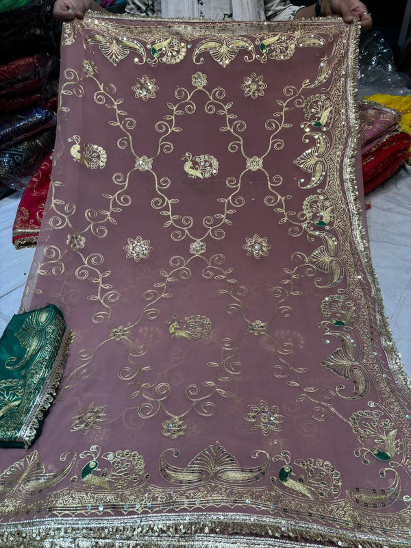 Royal Georgette Kasab Sequence Work Saree