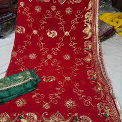 Royal Georgette Kasab Sequence Work Saree